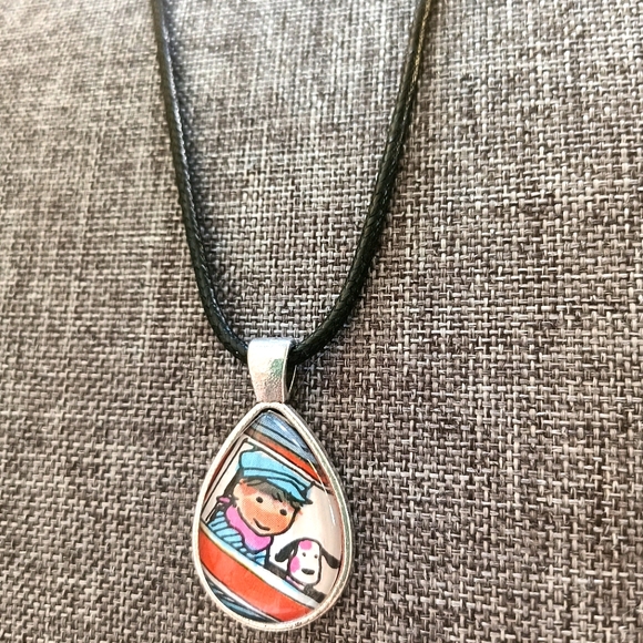 Richard Scarry conductor w puppy dog necklace - Picture 1 of 5